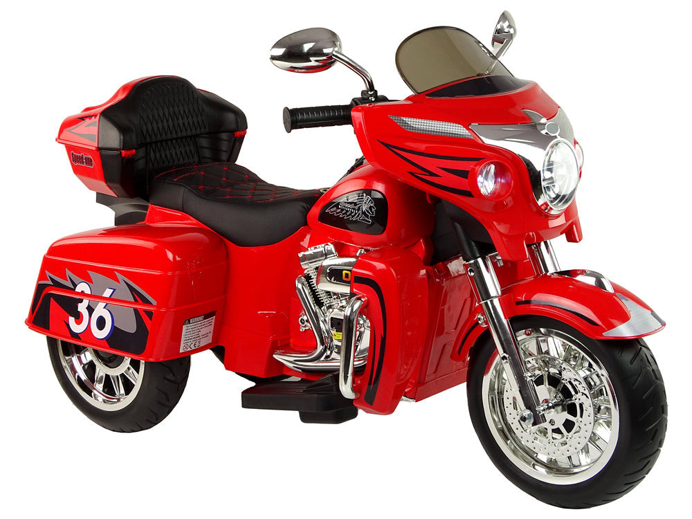 Elektrická motorka trojkolka Goldwing – červená | dětská
