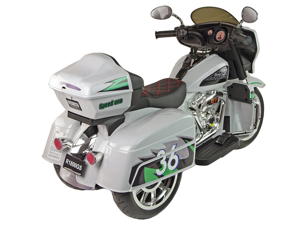 Elektrická motorka trojkolka Goldwing – pro děti | šedá