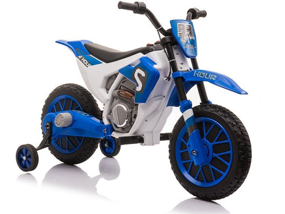 Elektrická motorka XMX616 modrá pro děti – 12V baterie