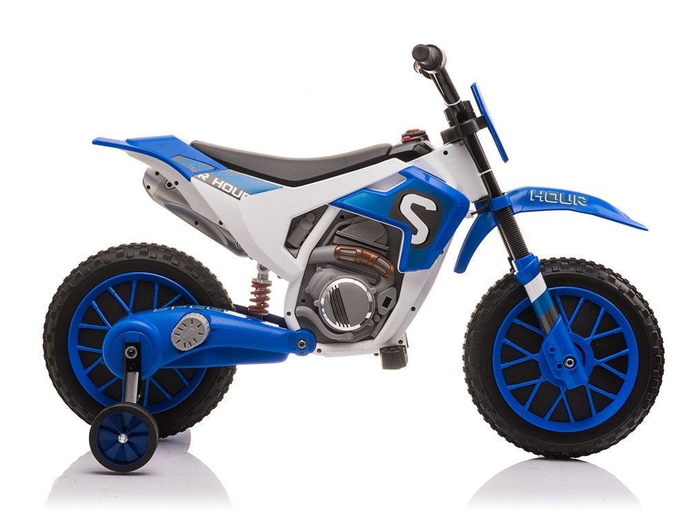 Elektrická motorka XMX616 modrá pro děti – 12V baterie