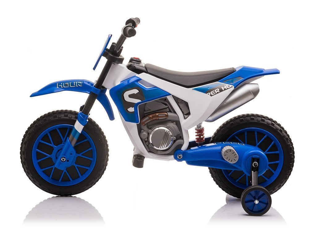 Elektrická motorka XMX616 modrá pro děti – 12V baterie