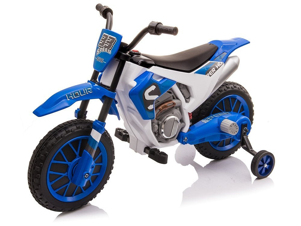 Elektrická motorka XMX616 modrá pro děti – 12V baterie