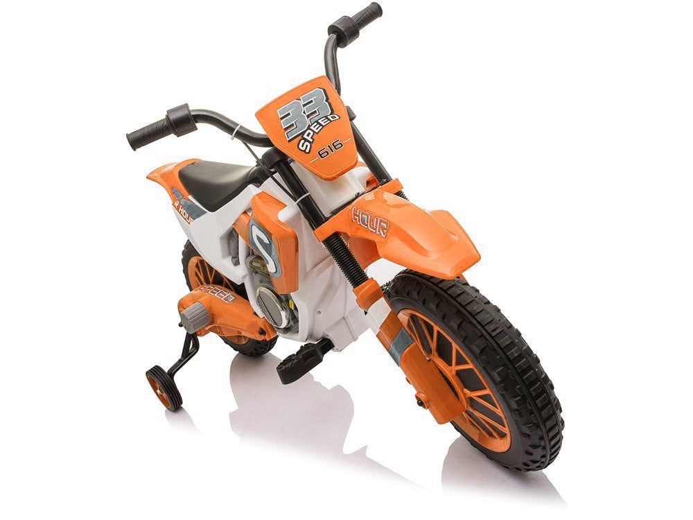 Elektrická motorka XMX616 oranžová – pro děti do 30 kg