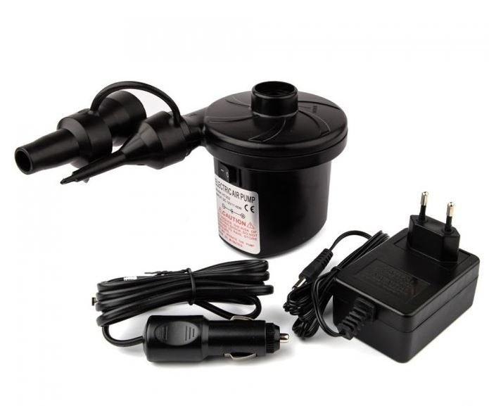 Elektrická pumpa HT 202 s 3 koncovkami do auta 12V