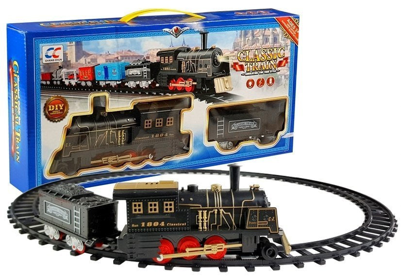 Elektrická vláčková dráha s lokomotivou a vagónem Classic