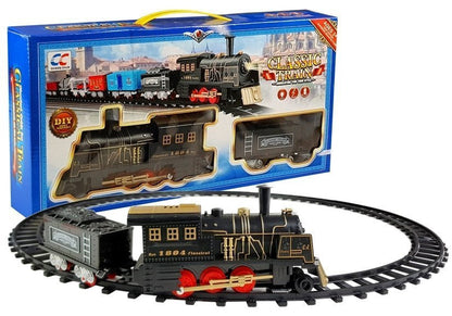 Elektrická vláčková dráha s lokomotivou a vagónem Classic