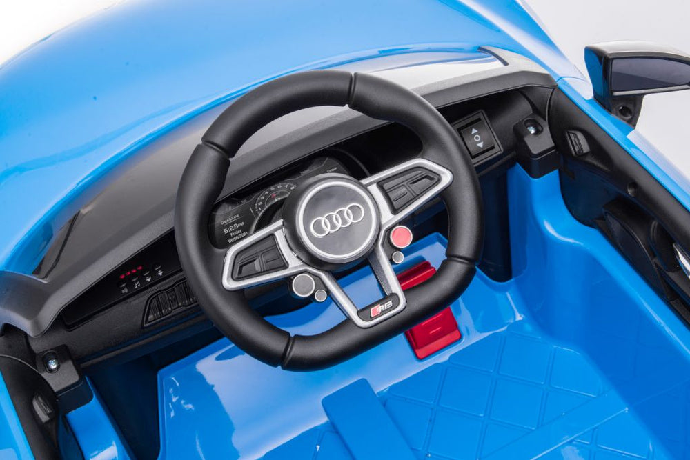 Elektrické autíčko Audi R8 pro děti s dálkovým ovládáním – modré