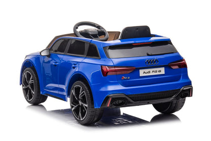 Elektrické autíčko Audi RS6 modré s dálkovým ovládáním – BRD-2118
