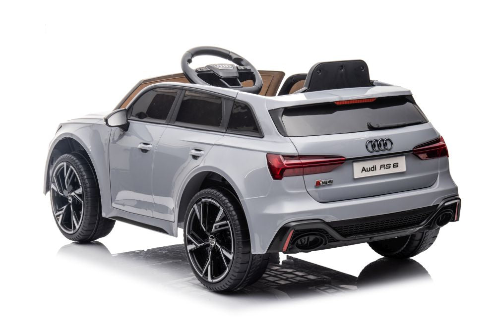 Elektrické autíčko Audi RS6 – na akumulátor | šedé