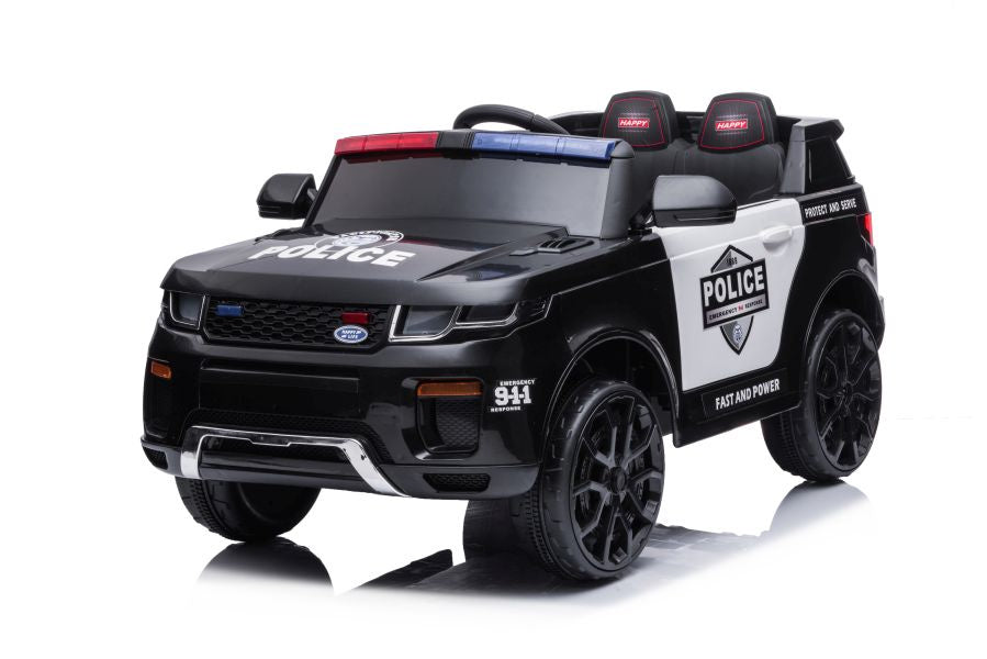 Elektrické autíčko BBH-021 policie černé – s dálkovým ovládáním