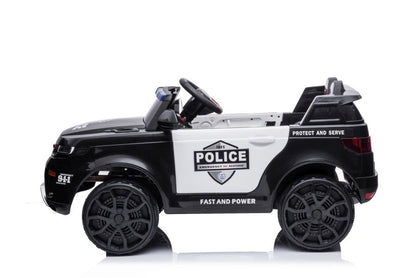 Elektrické autíčko BBH-021 policie černé – s dálkovým ovládáním