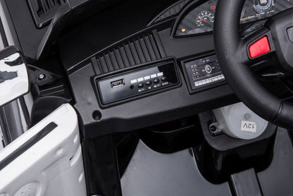 Elektrické autíčko BBH-021 policie černé – s dálkovým ovládáním