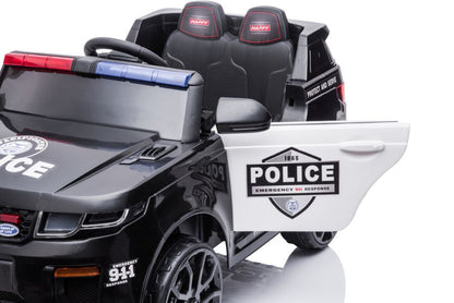 Elektrické autíčko BBH-021 policie černé – s dálkovým ovládáním