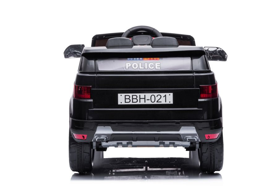 Elektrické autíčko BBH-021 policie černé – s dálkovým ovládáním
