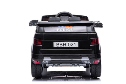 Elektrické autíčko BBH-021 policie černé – s dálkovým ovládáním