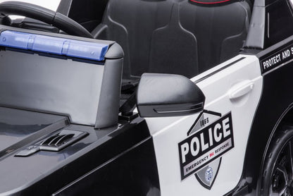 Elektrické autíčko BBH-021 policie černé – s dálkovým ovládáním