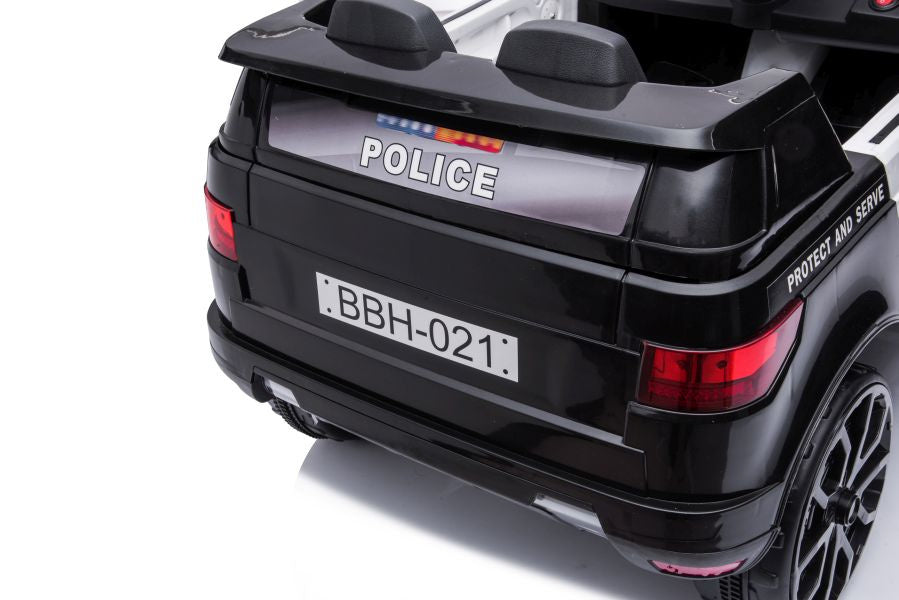 Elektrické autíčko BBH-021 policie černé – s dálkovým ovládáním