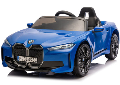 Elektrické autíčko BMW i4 4x4 pro děti s dálkovým ovládáním – modré