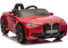 Elektrické autíčko BMW i4 4x4 s dálkovým ovládáním – červené
