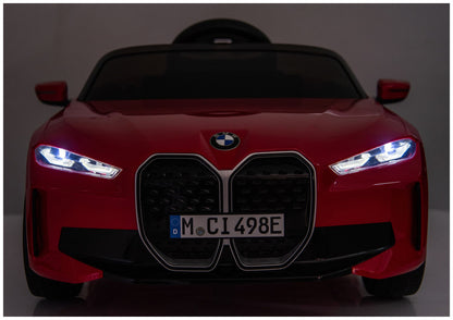 Elektrické autíčko BMW i4 4x4 s dálkovým ovládáním – červené