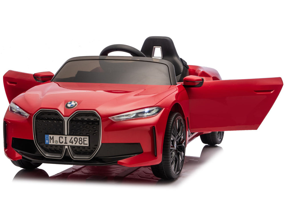 Elektrické autíčko BMW i4 4x4 s dálkovým ovládáním – červené