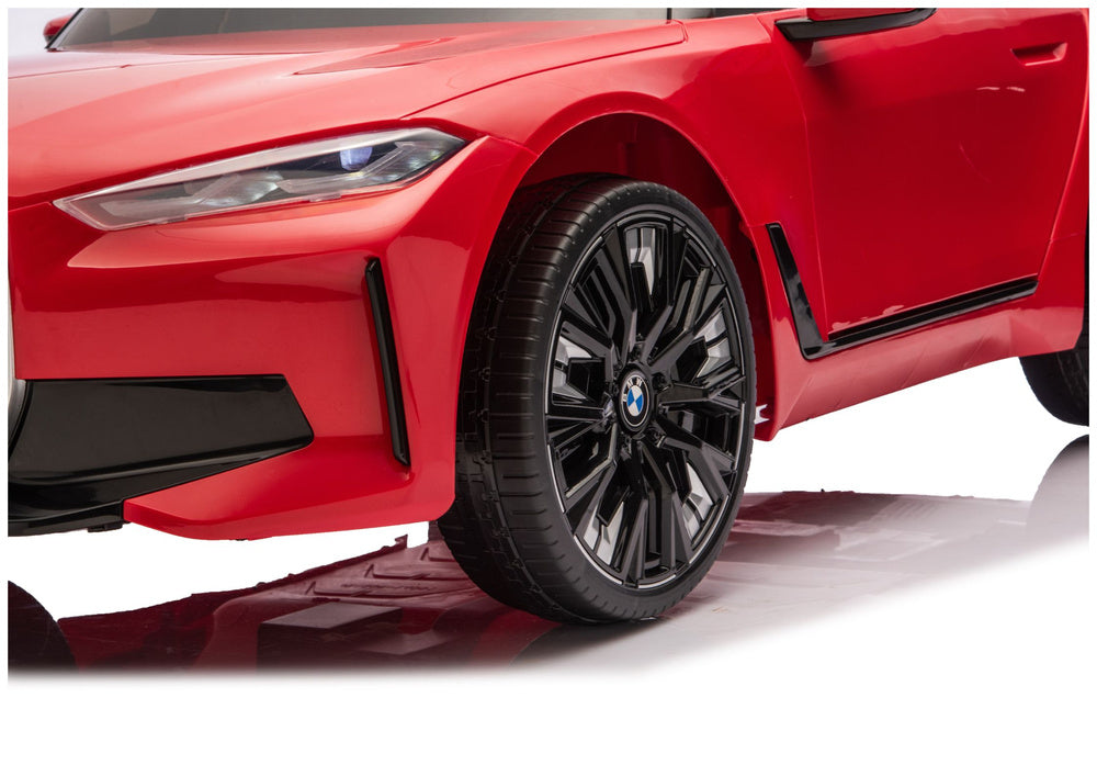 Elektrické autíčko BMW i4 4x4 s dálkovým ovládáním – červené