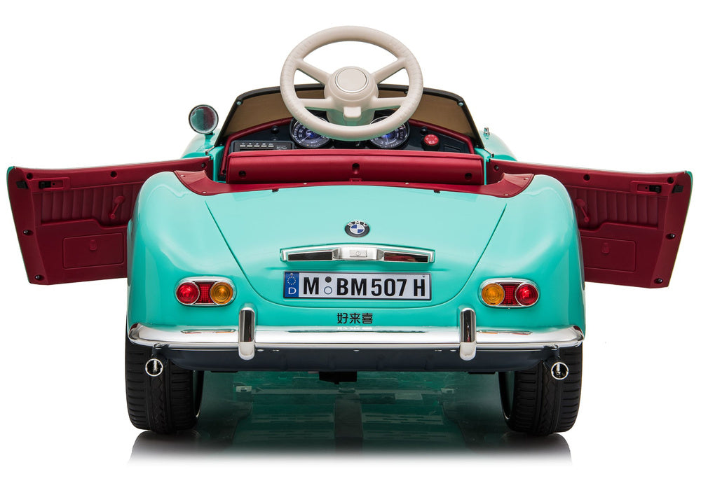 Elektrické autíčko BMW Retro SX1938 pro děti – světle modré