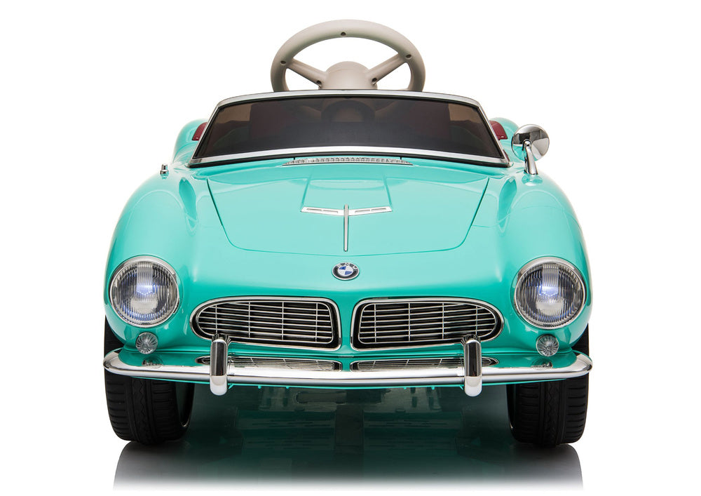Elektrické autíčko BMW Retro SX1938 pro děti – světle modré