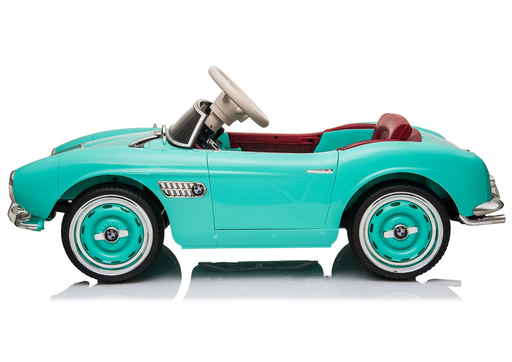 Elektrické autíčko BMW Retro SX1938 pro děti – světle modré