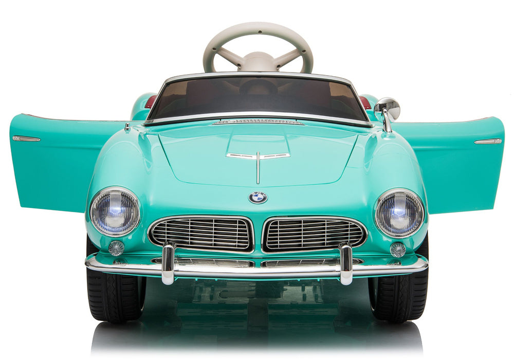 Elektrické autíčko BMW Retro SX1938 pro děti – světle modré