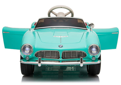 Elektrické autíčko BMW Retro SX1938 pro děti – světle modré