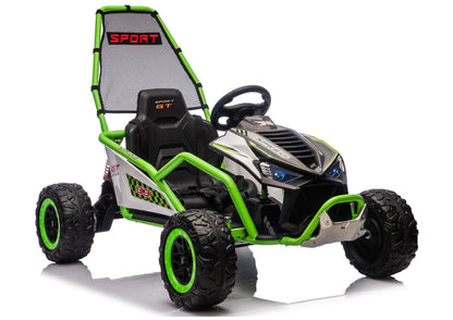 Elektrické autíčko DM-107 24V s tichým motorem – zelené