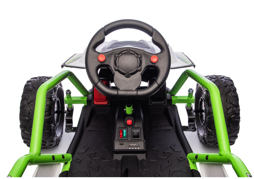 Elektrické autíčko DM-107 24V s tichým motorem – zelené