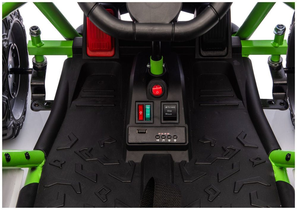 Elektrické autíčko DM-107 24V s tichým motorem – zelené