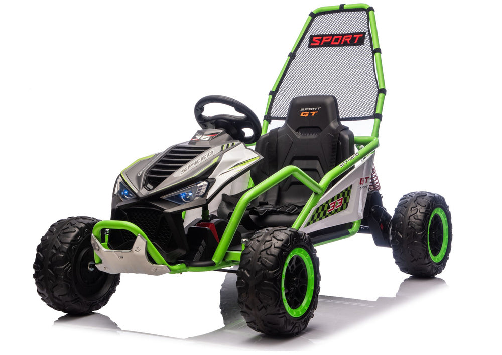 Elektrické autíčko DM-107 24V s tichým motorem – zelené