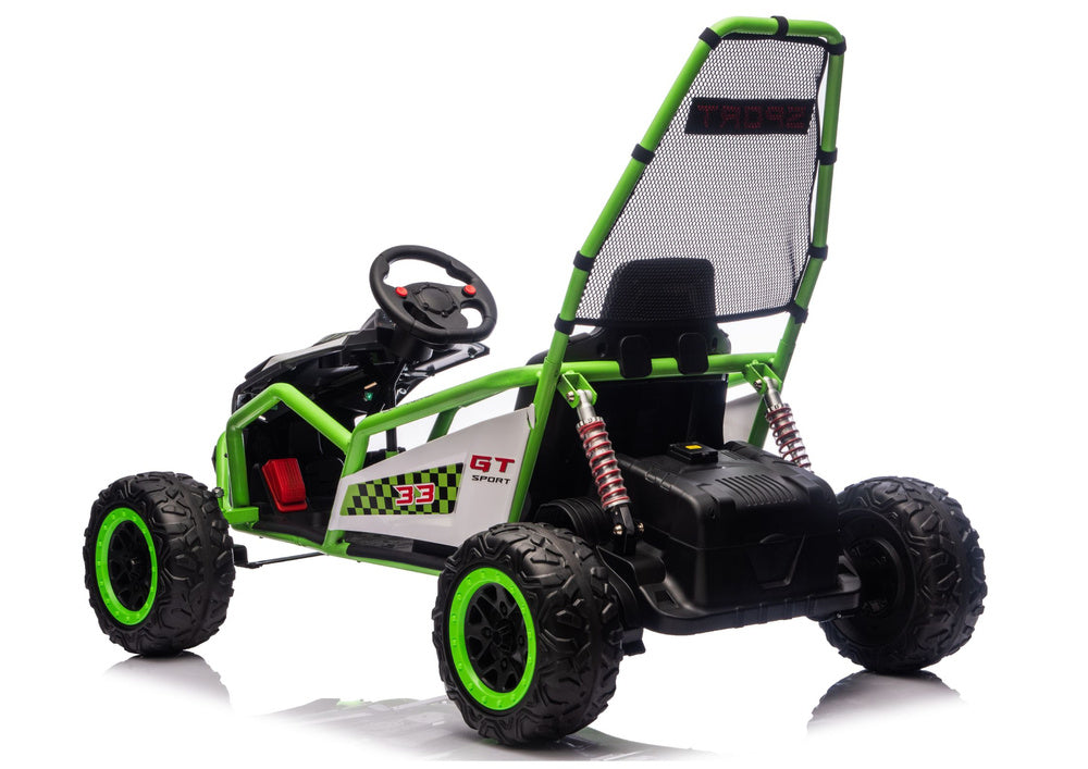 Elektrické autíčko DM-107 24V s tichým motorem – zelené