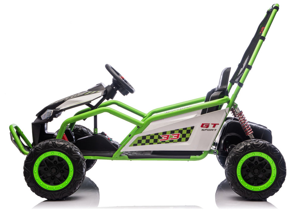 Elektrické autíčko DM-107 24V s tichým motorem – zelené