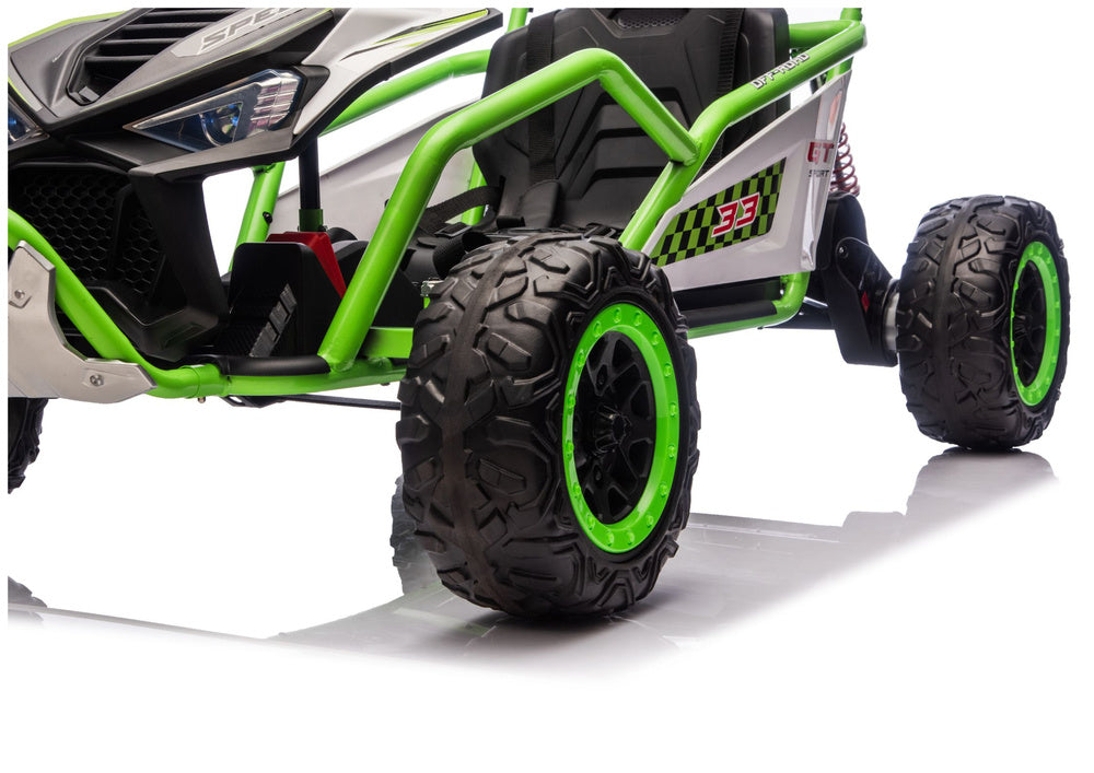 Elektrické autíčko DM-107 24V s tichým motorem – zelené
