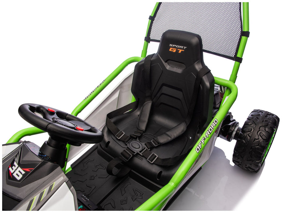 Elektrické autíčko DM-107 24V s tichým motorem – zelené