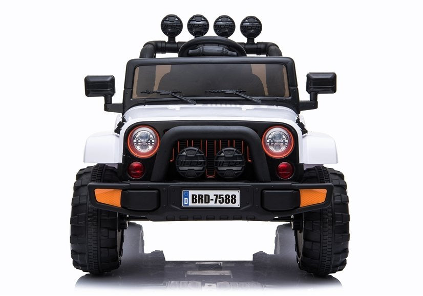Elektrické autíčko Jeep BRD-7588 bílé 4x4 s ovladačem – Jeep