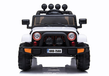 Elektrické autíčko Jeep BRD-7588 bílé 4x4 s ovladačem – Jeep