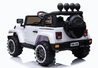Elektrické autíčko Jeep BRD-7588 bílé 4x4 s ovladačem – Jeep