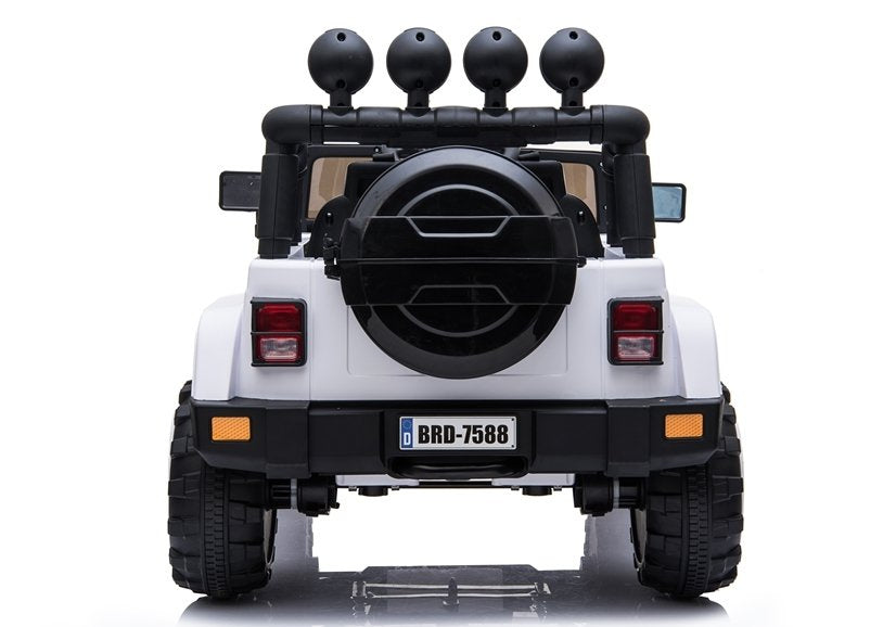 Elektrické autíčko Jeep BRD-7588 bílé 4x4 s ovladačem – Jeep