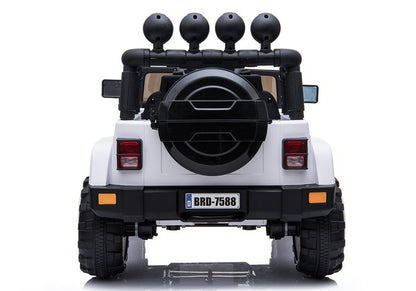 Elektrické autíčko Jeep BRD-7588 bílé 4x4 s ovladačem – Jeep