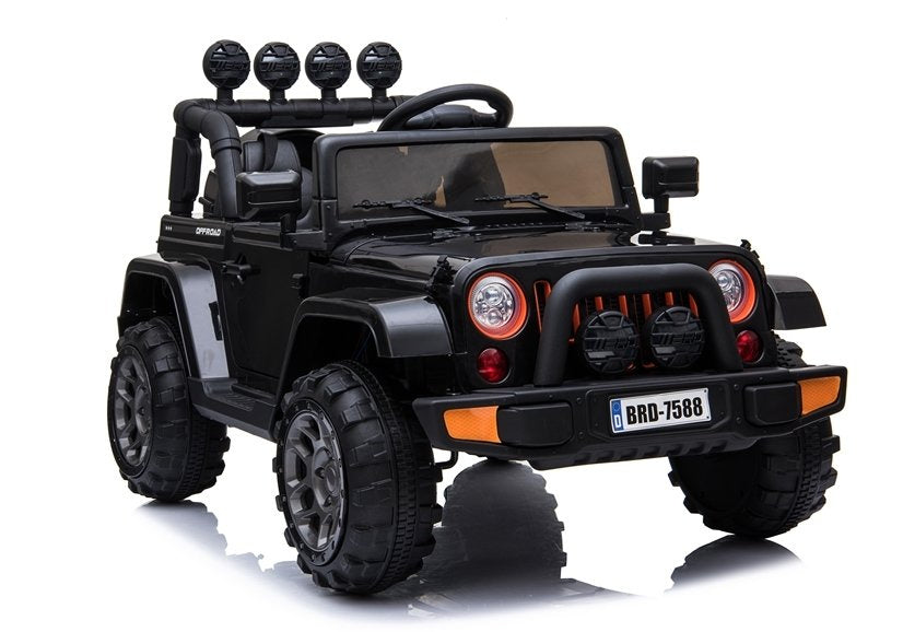 Elektrické autíčko Jeep BRD-7588 černé 4x4 – dálkové ovládání