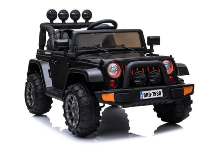 Elektrické autíčko Jeep BRD-7588 černé 4x4 – dálkové ovládání