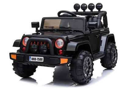 Elektrické autíčko Jeep BRD-7588 černé 4x4 – dálkové ovládání