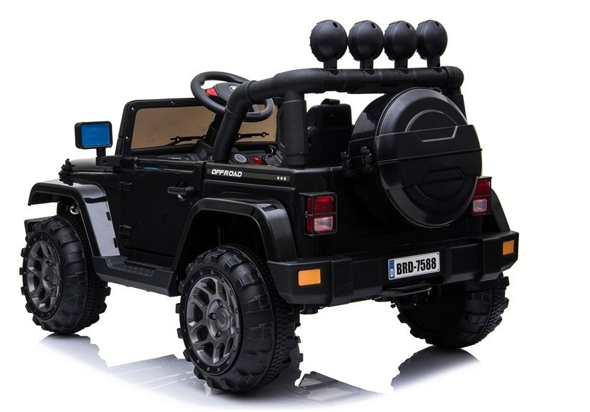Elektrické autíčko Jeep BRD-7588 černé 4x4 – dálkové ovládání