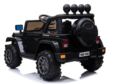 Elektrické autíčko Jeep BRD-7588 černé 4x4 – dálkové ovládání