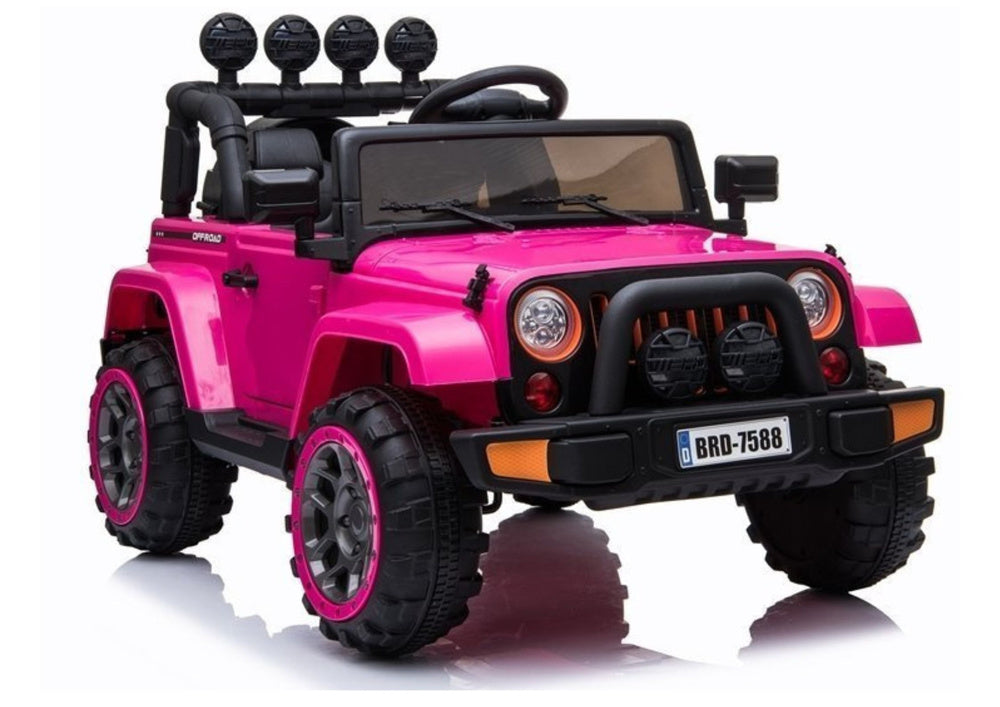 Elektrické autíčko Jeep růžové 4x4 s dálkovým ovládáním – BRD-7588